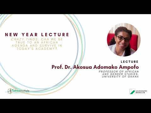 New Year Lecture 2024 - Prof. Dr. Akosua Adomako Ampofo