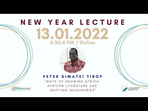 New Year Lecture 2022 - Prof. Dr. Peter Simatei Tirop