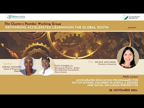 Postdoc Working Group "Rethinking Accelerated Learning": Online Public Lecture 28 November 2024